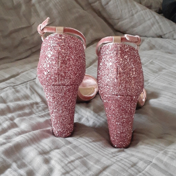 Guess Pink Glitter Block Heel - Picture 3 of 5